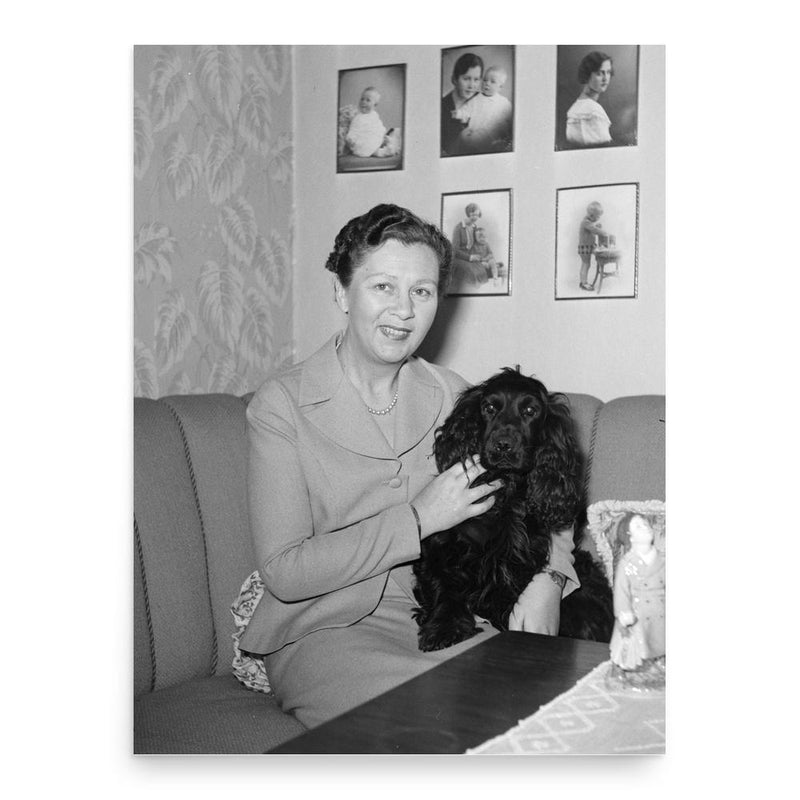 Ella Gudrun Ingeborg Holleufer poster print, in size 18x24 inches.