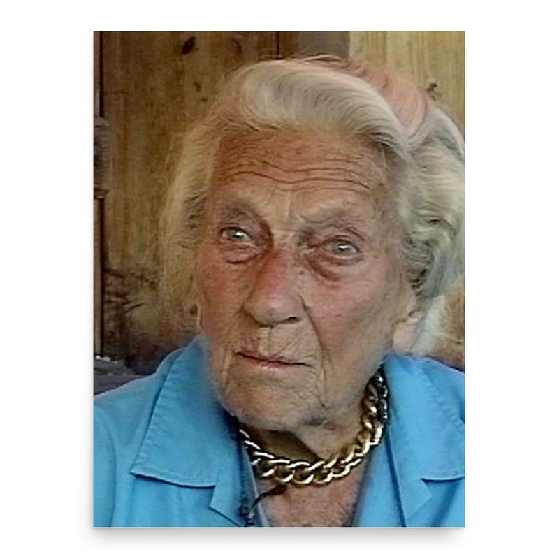 Ella Maillart poster print, in size 18x24 inches.