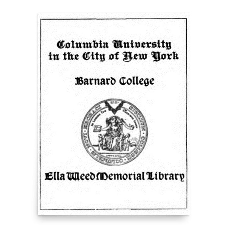 Ella Weed poster print, in size 18x24 inches.