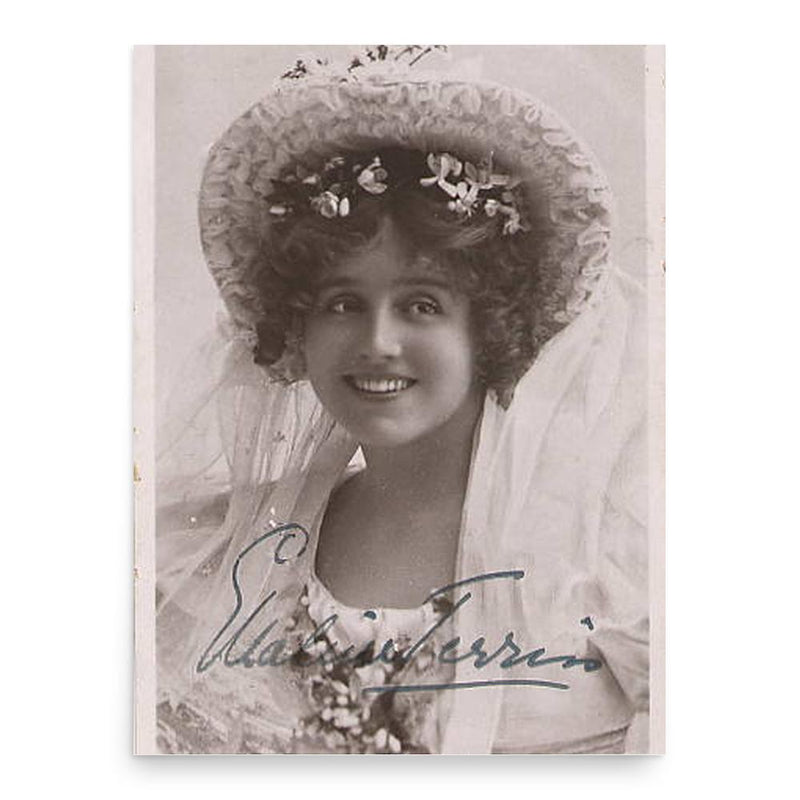 Ellaline Terriss poster print, in size 18x24 inches.