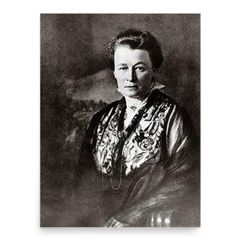 Ellen Ammann poster print, in size 18x24 inches.