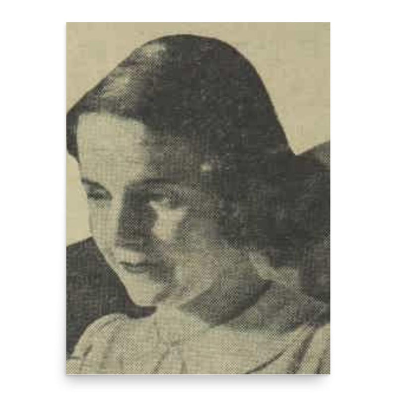 Ellen Clark poster print, in size 18x24 inches.