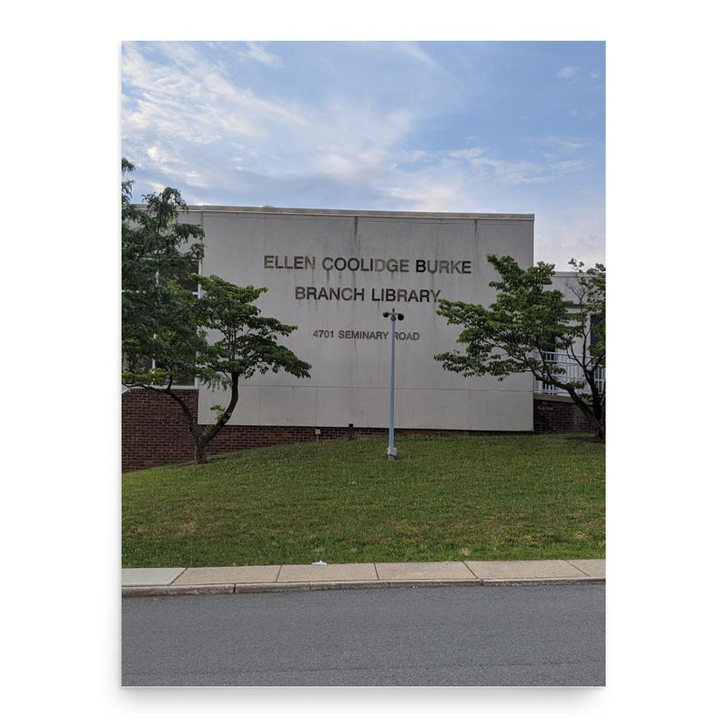 Ellen Coolidge Burke poster print, in size 18x24 inches.