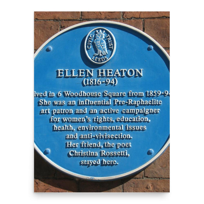 Ellen Heaton poster print, in size 18x24 inches.