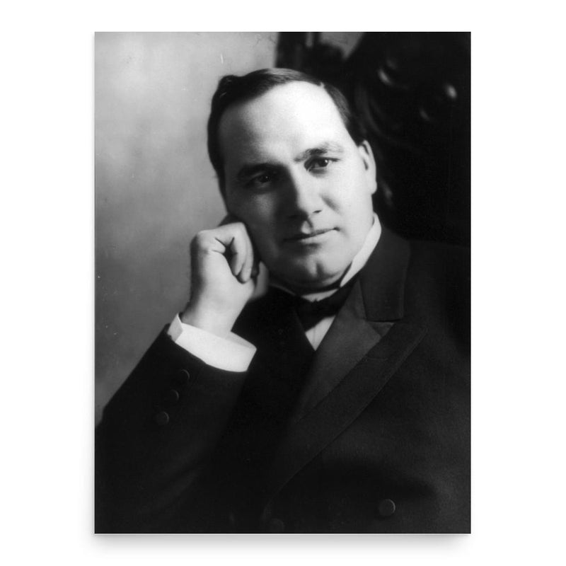 Elmer Burkett poster print, in size 18x24 inches.