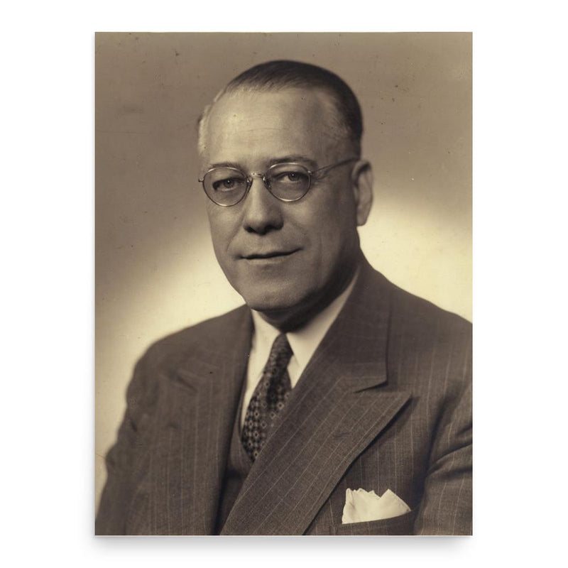 Elmer Lincoln Irey poster print, in size 18x24 inches.