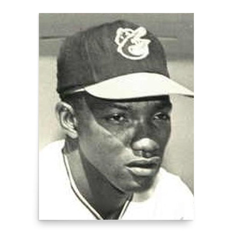 Elrod Hendricks poster print, in size 18x24 inches.