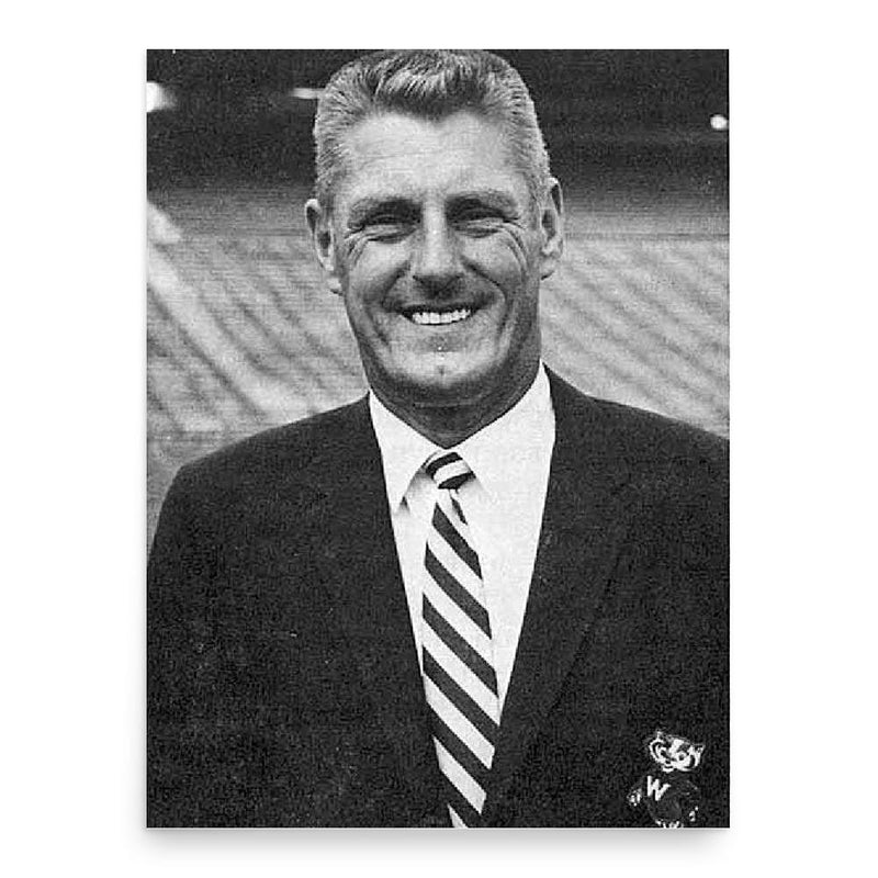 Elroy Hirsch poster print, in size 18x24 inches.