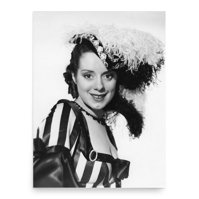 Elsa Lanchester poster print, in size 18x24 inches.