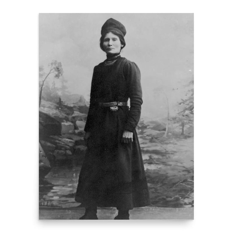 Elsa Laula Renberg poster print, in size 18x24 inches.