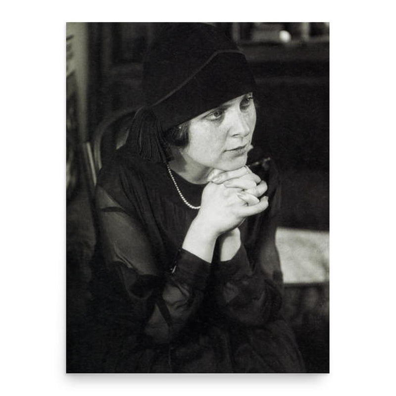 Elsa Triolet poster print, in size 18x24 inches.