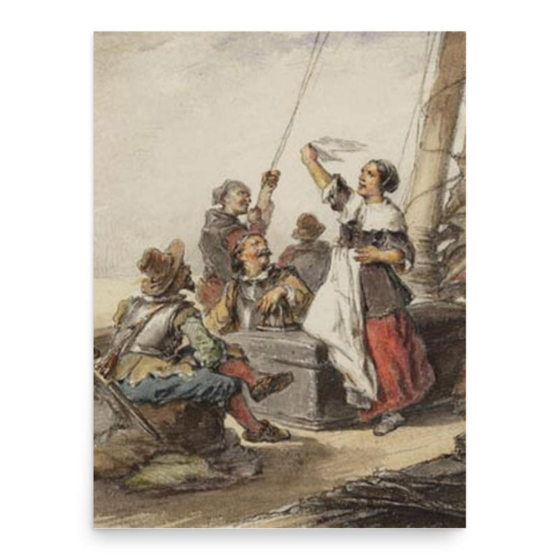 Elselina van Houwening poster print, in size 18x24 inches.