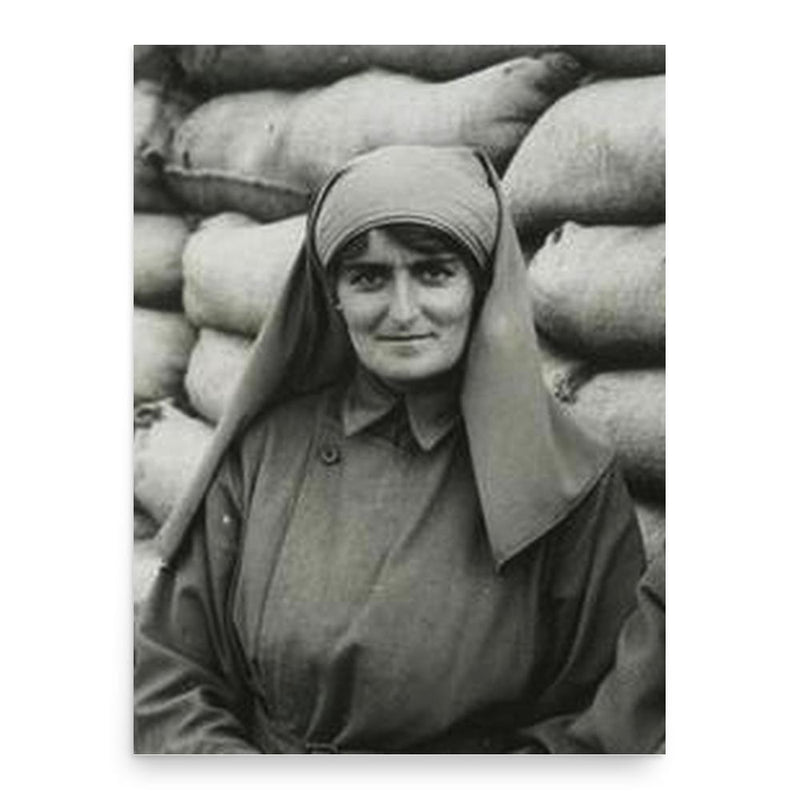 Elsie Knocker poster print, in size 18x24 inches.