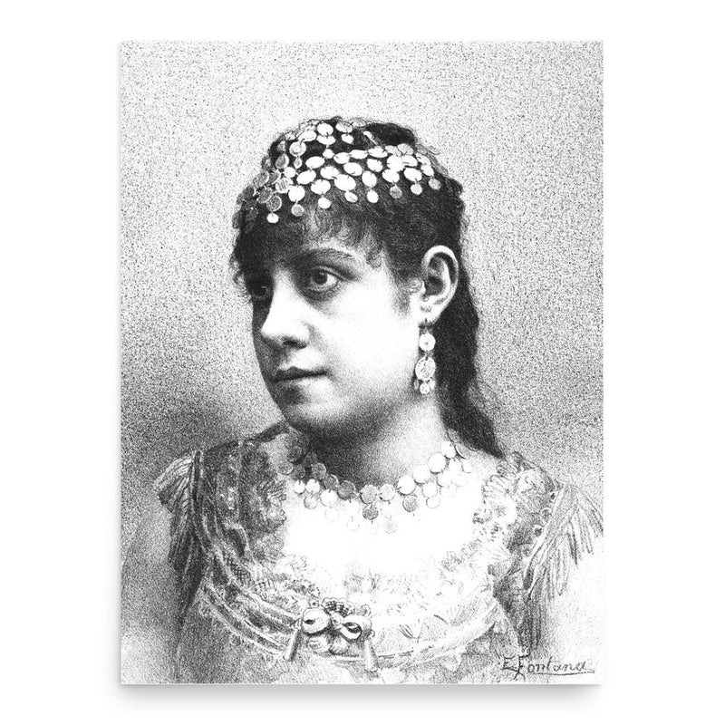 Elvira Colonnese poster print, in size 18x24 inches.