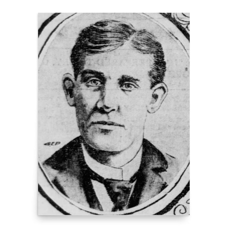 Elwood Bruner poster print, in size 18x24 inches.