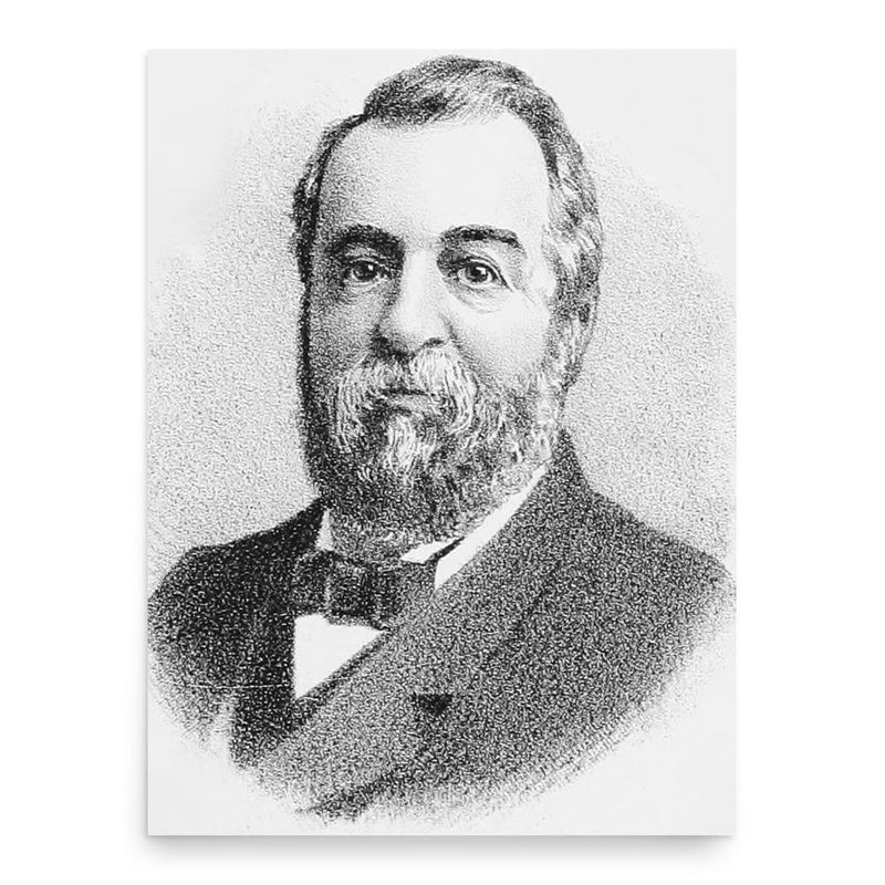 Elwood Evans poster print, in size 18x24 inches.