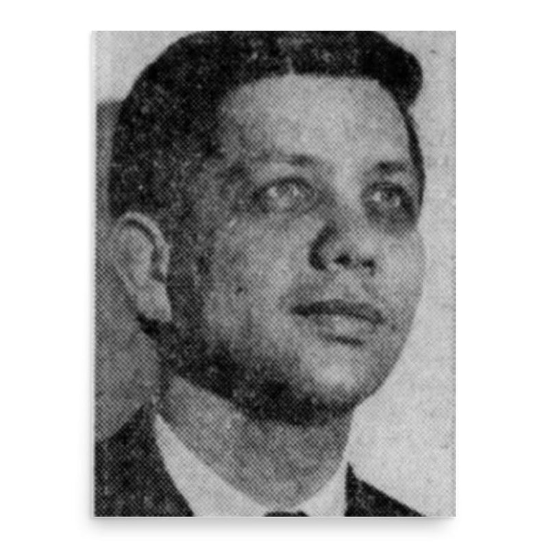 Elyakum Shapirra poster print, in size 18x24 inches.