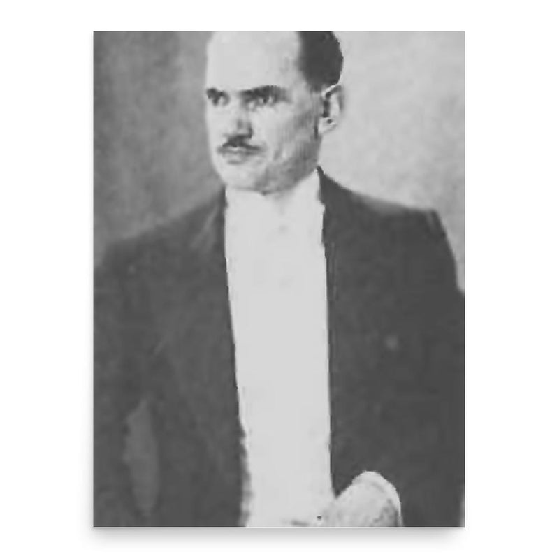 Elyesa Bazna poster print, in size 18x24 inches.