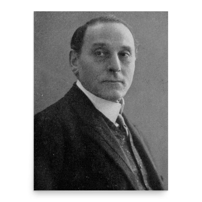 Emanuel Reicher poster print, in size 18x24 inches.