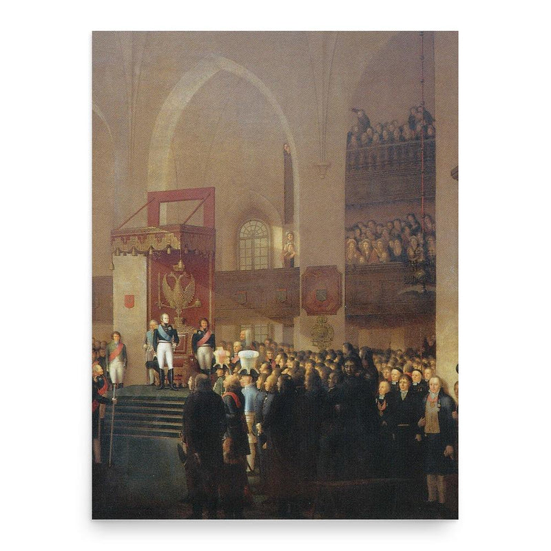 Emanuel Thelning poster print, in size 18x24 inches.