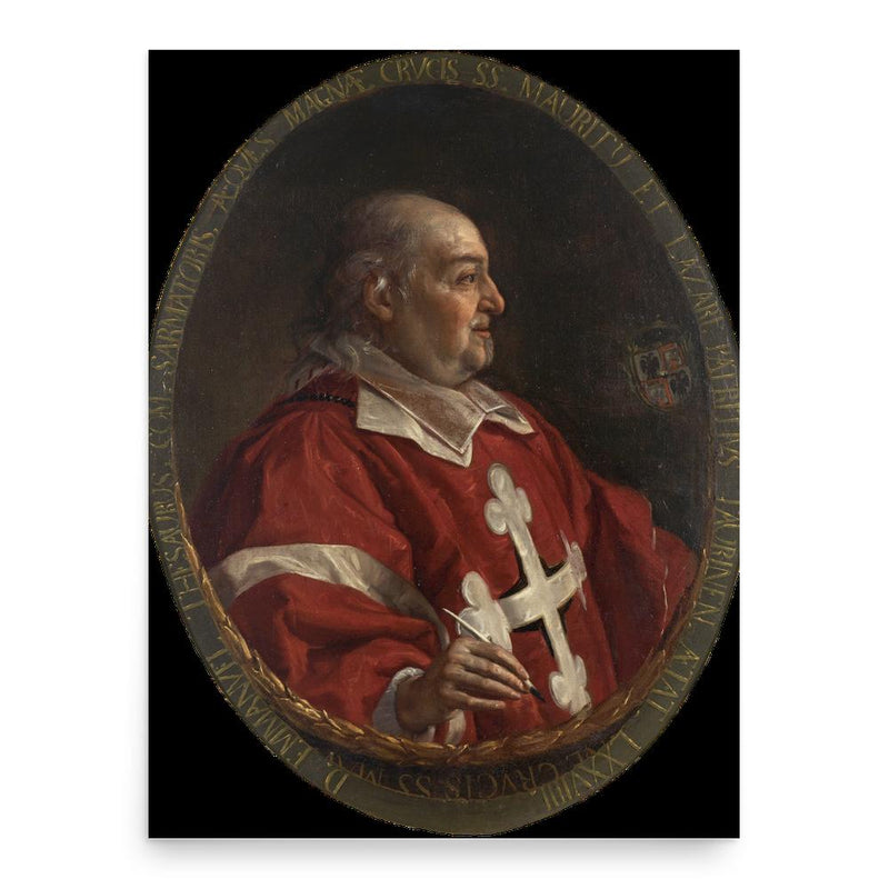 Emanuele Tesauro poster print, in size 18x24 inches.