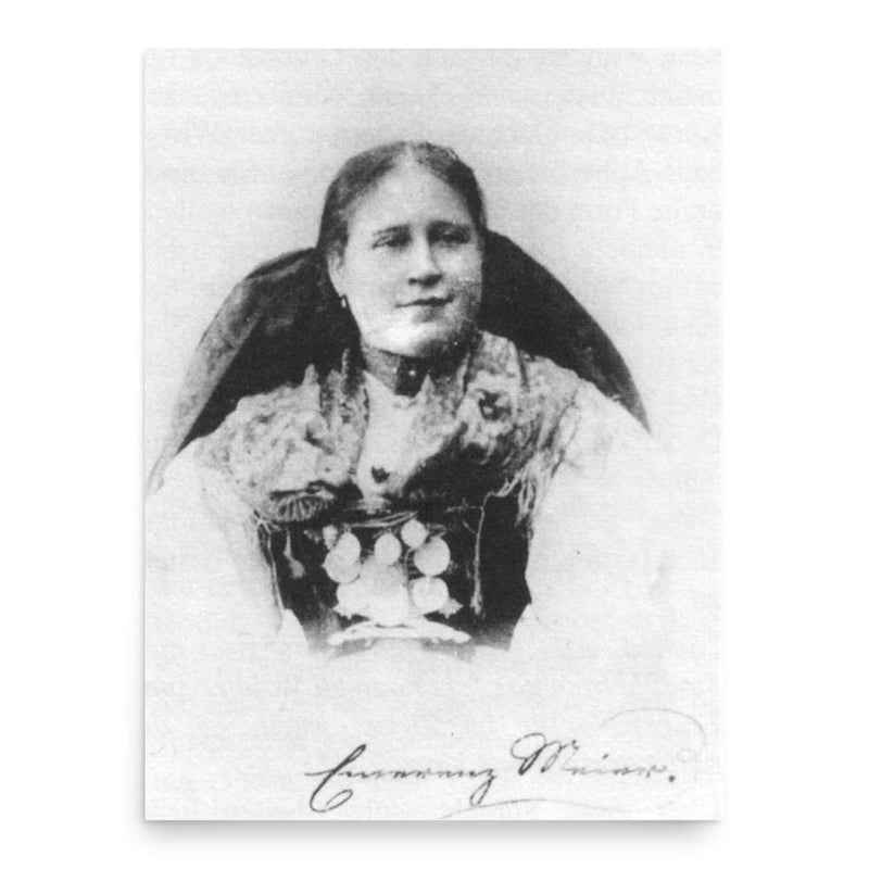 Emerenz Meier poster print, in size 18x24 inches.