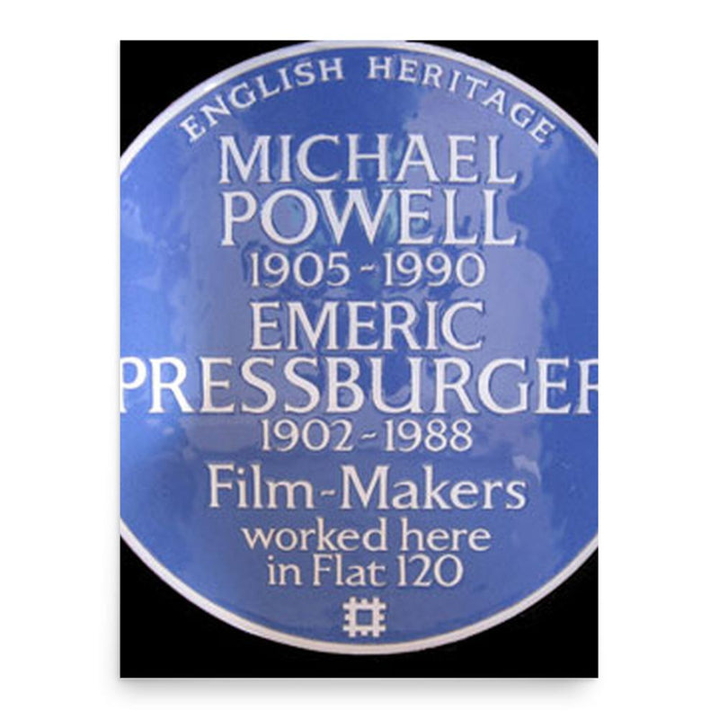 Emeric Pressburger poster print, in size 18x24 inches.