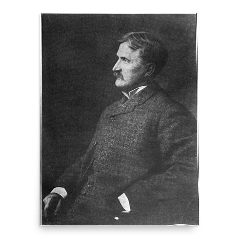 Emerson Hough poster print, in size 18x24 inches.