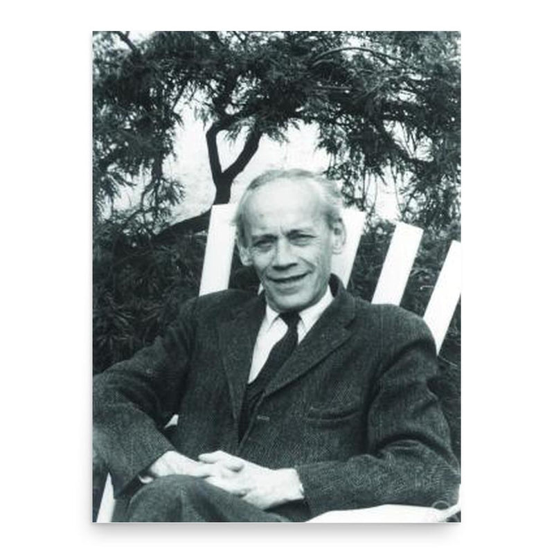 Emil Artin poster print, in size 18x24 inches.