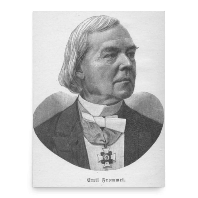 Emil Frommel poster print, in size 18x24 inches.
