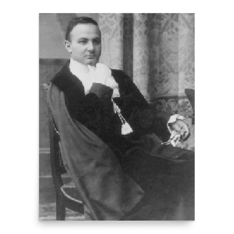 Emil Hilb poster print, in size 18x24 inches.