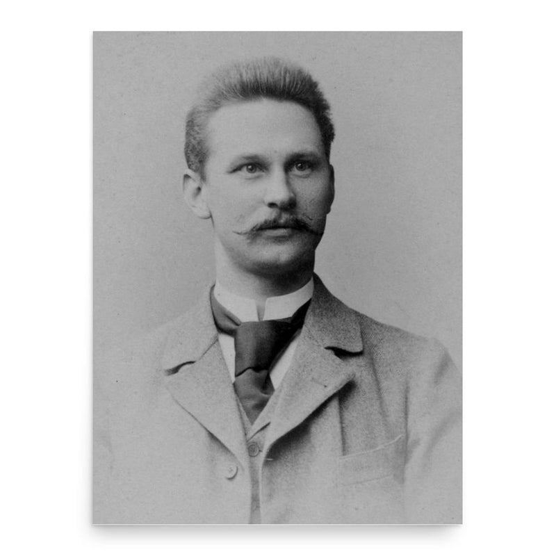 Emil Knoevenagel poster print, in size 18x24 inches.