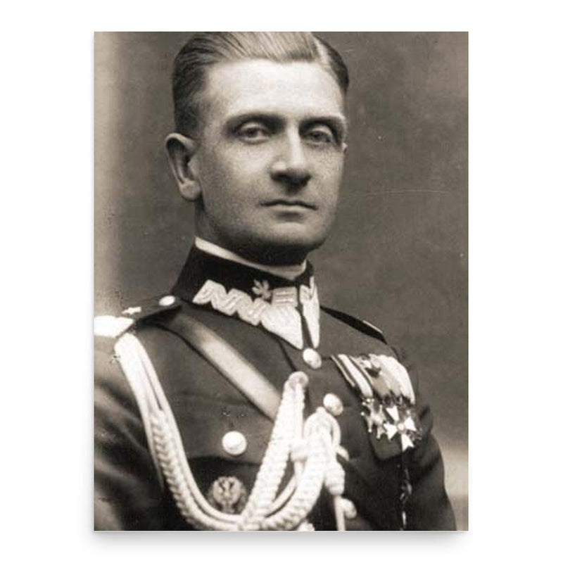 Emil Krukowicz-Przedrzymirski poster print, in size 18x24 inches.