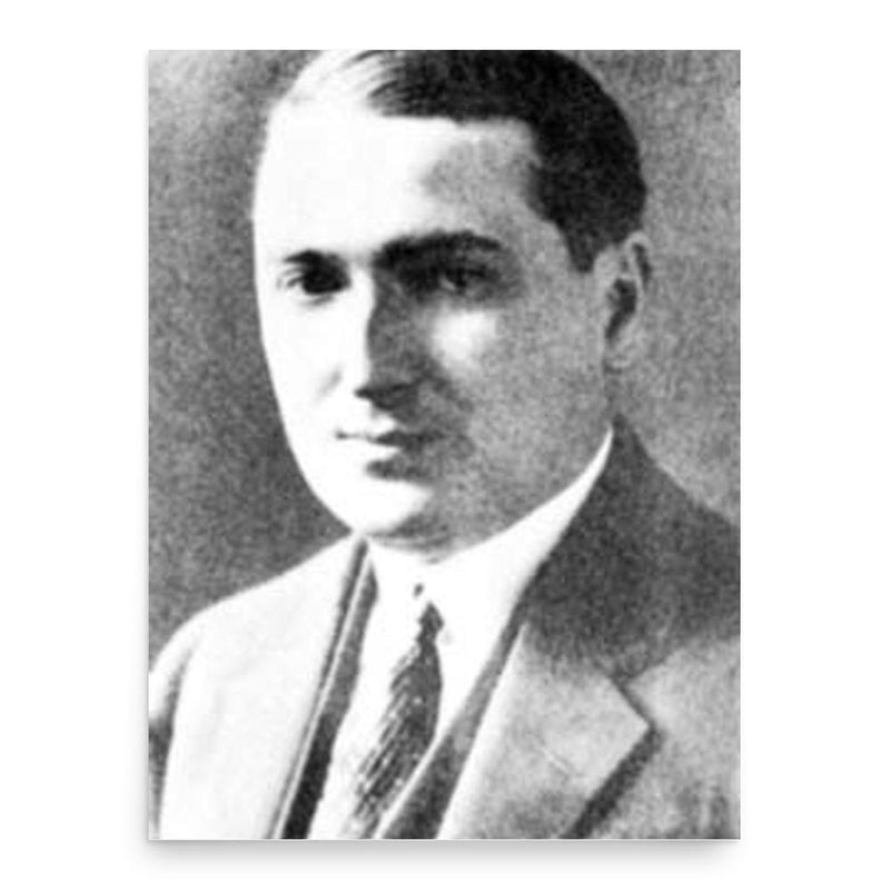 Emil Leon Post poster print, in size 18x24 inches.