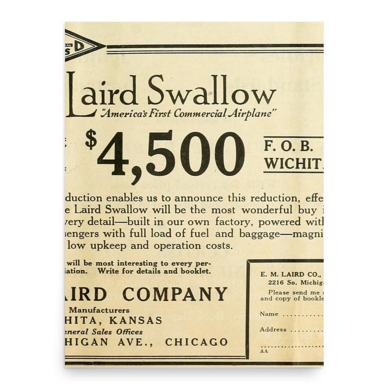 Emil Matthew Laird poster print, in size 18x24 inches.