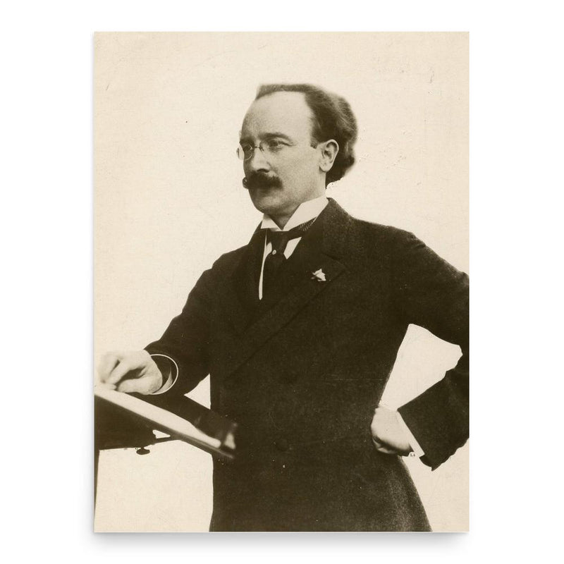 Emil Oberhoffer poster print, in size 18x24 inches.