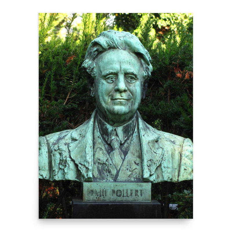 Emil Pollert poster print, in size 18x24 inches.