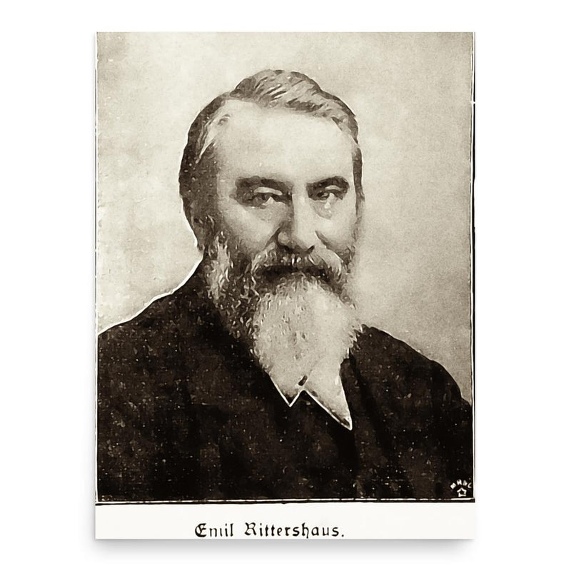 Emil Rittershaus poster print, in size 18x24 inches.