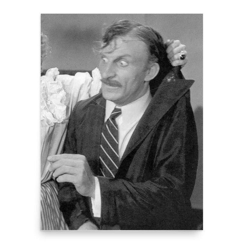 Emil Sitka poster print, in size 18x24 inches.