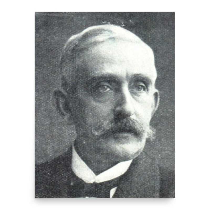 Emil Warburg poster print, in size 18x24 inches.