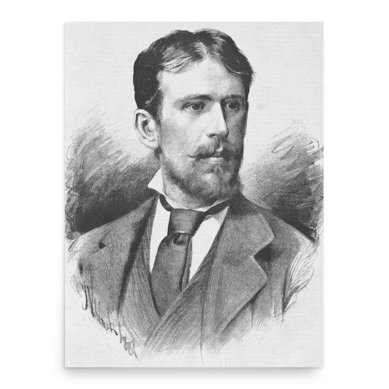 Emil Weyr poster print, in size 18x24 inches.