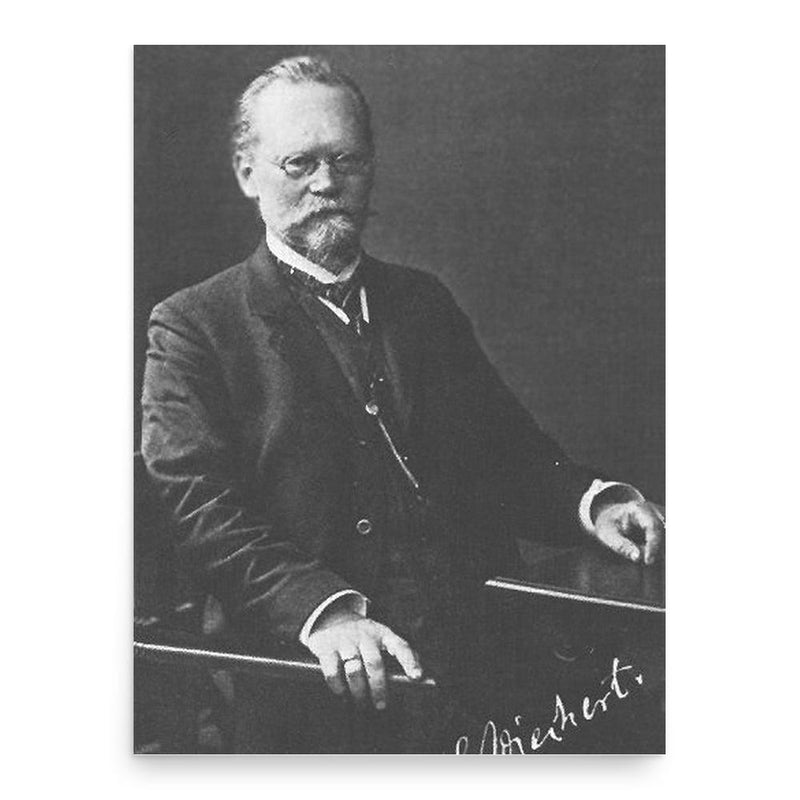 Emil Wiechert poster print, in size 18x24 inches.