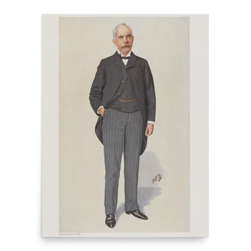 Emile Garcke poster print, in size 18x24 inches.