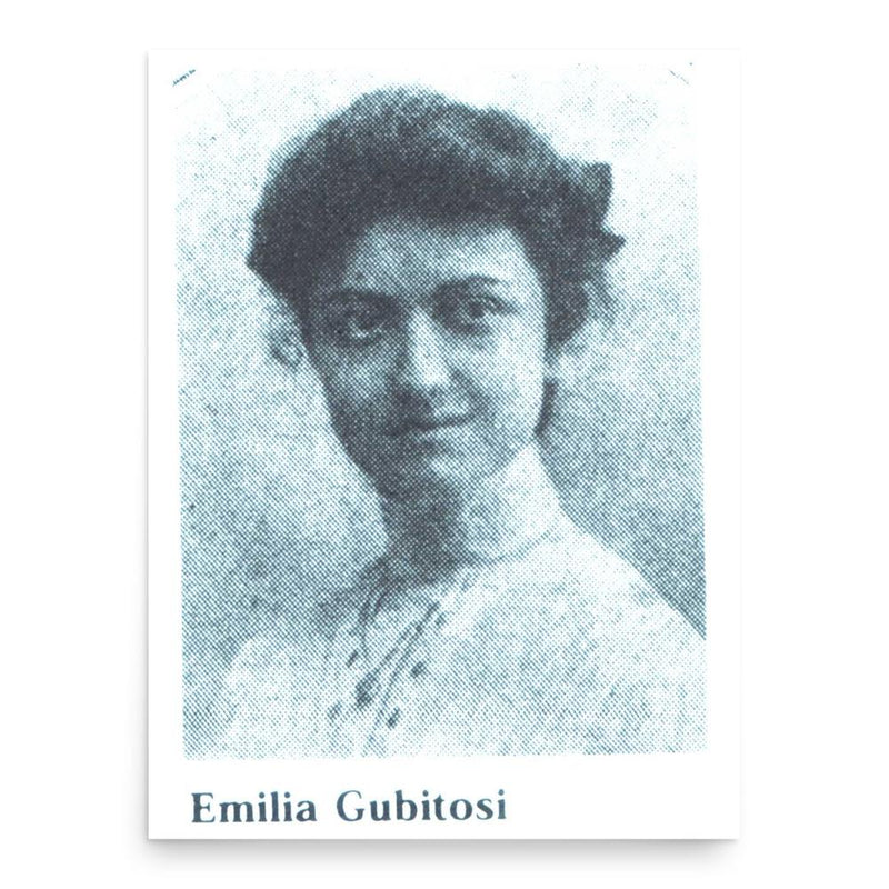 Emilia Gubitosi poster print, in size 18x24 inches.