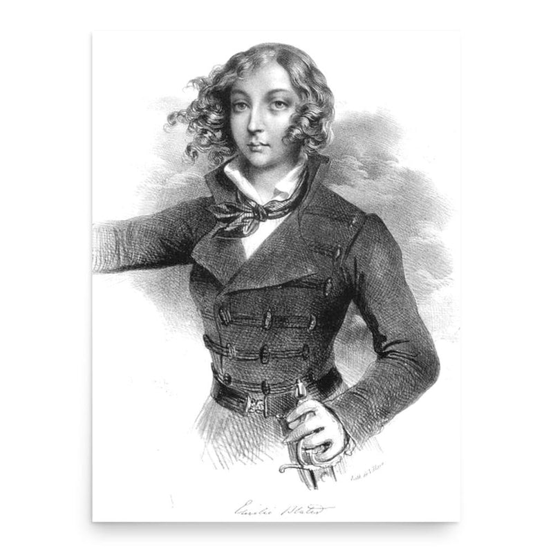 Emilia Plater poster print, in size 18x24 inches.