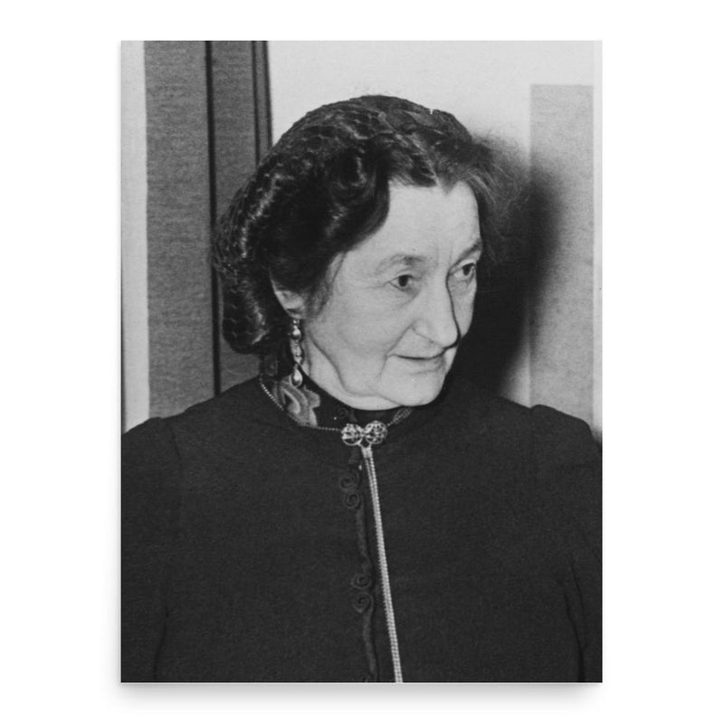 Emilie Demant Hatt poster print, in size 18x24 inches.