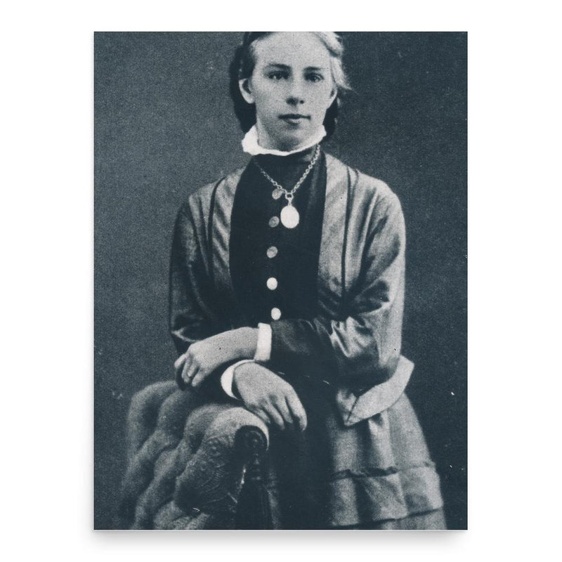 Emilie Kempin-Spyri poster print, in size 18x24 inches.