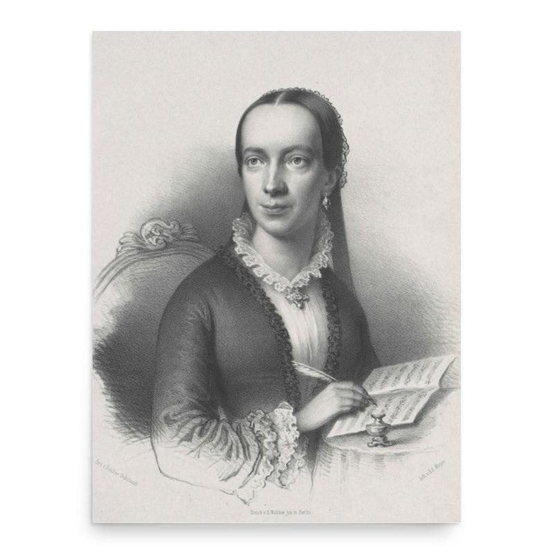 Emilie Mayer poster print, in size 18x24 inches.