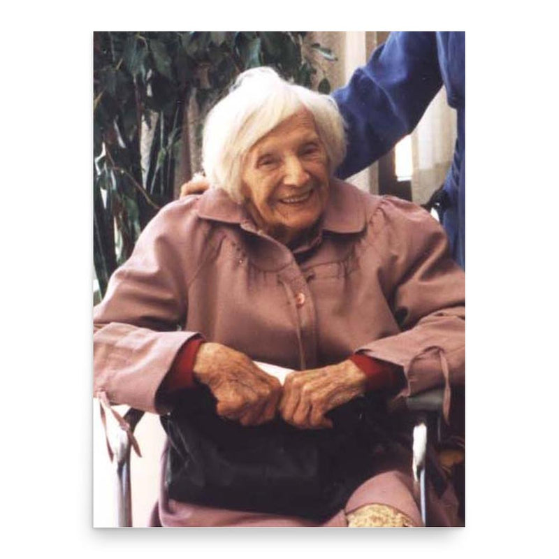 Emilie Schindler poster print, in size 18x24 inches.