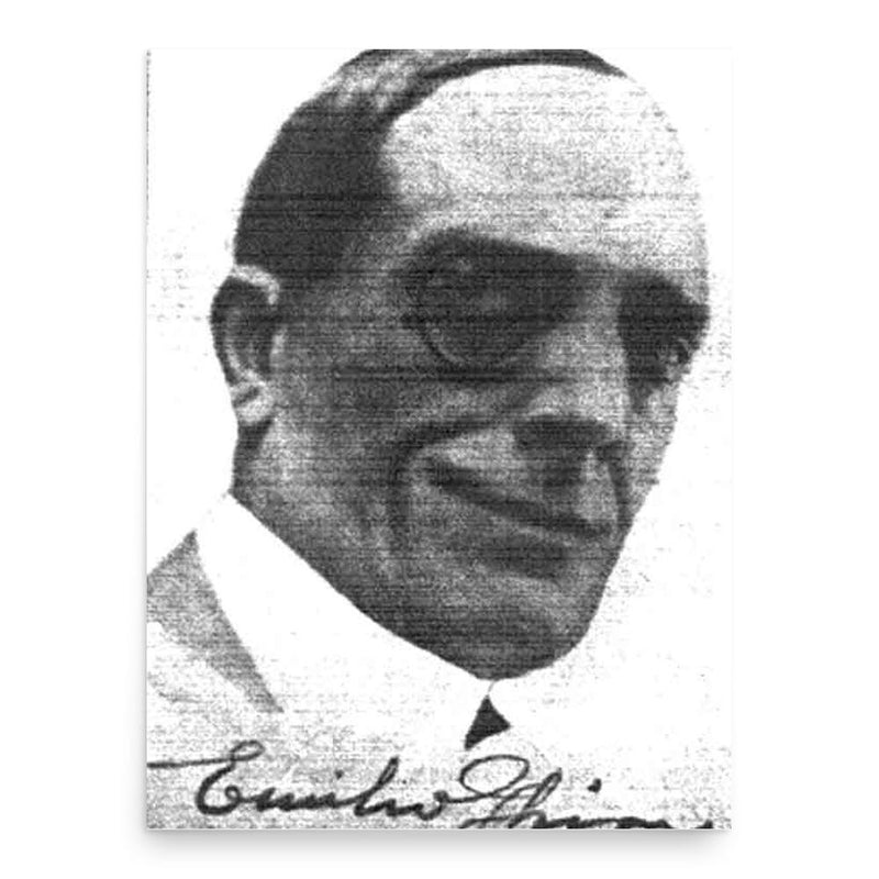 Emilio Ghione poster print, in size 18x24 inches.